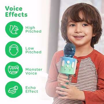Move2Play, Kids Karaoke Microphone | Includes Bluetooth & Pre-Loaded Songs | Girls Toy for 2, 3, 4, 5+ Girls & Boys