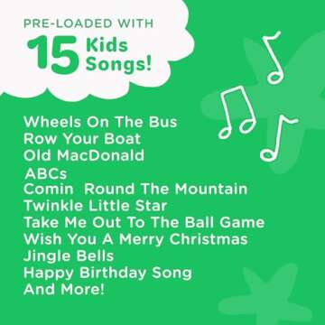 Move2Play, Kids Karaoke Microphone | Includes Bluetooth & Pre-Loaded Songs | Girls Toy for 2, 3, 4, 5+ Girls & Boys