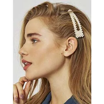 16 Elegant Pearl Hair Clips for Women - Versatile Fashion Accessories