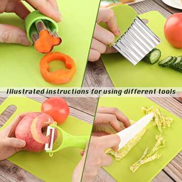 13 PCS Kids Safe Knife Set for Cooking Fun and Learning