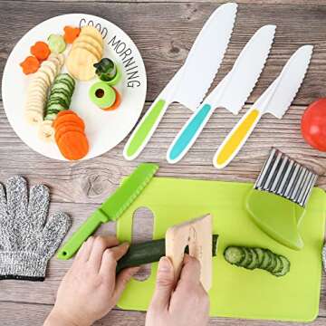 13 PCS Kids Safe Knife Set for Cooking Fun and Learning