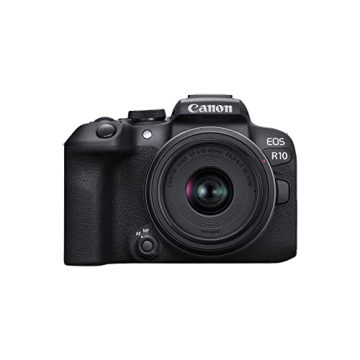 Canon EOS R10 Mirrorless Camera Kit - 24.2MP, 4K Video, Lightweight Design and Versatile Lens for En...