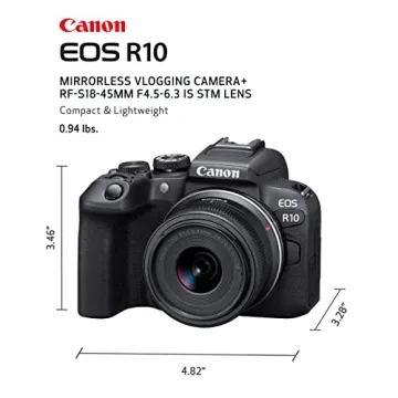 Canon EOS R10 Mirrorless Camera with RF-S Lens Kit