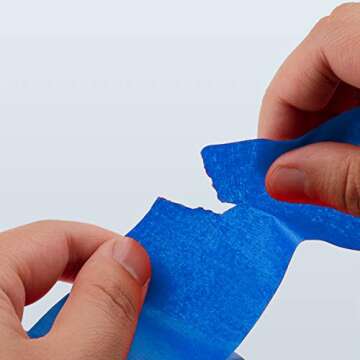 Lichamp 2 Pack Blue Painters Tape 1 Inch for Clean Finishes
