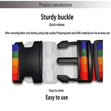 Durable Adjustable Luggage Straps for Secure Travel