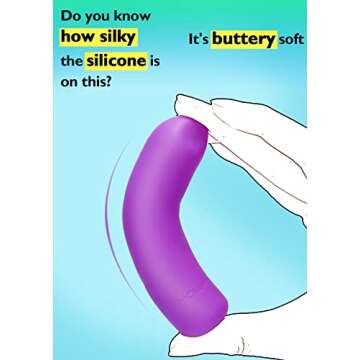 Small Bullet Vibrator for Women: Waterproof Mini Clit Vibrator with 10 Modes, Full Silicone Vibrating Finger Massager for G Spot Nipple, Female Rechargeable Lipstick Vibe Sex Toy, Purple