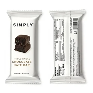 Simply Gum Chocolate Date Bars - Vegan and Guilt Free
