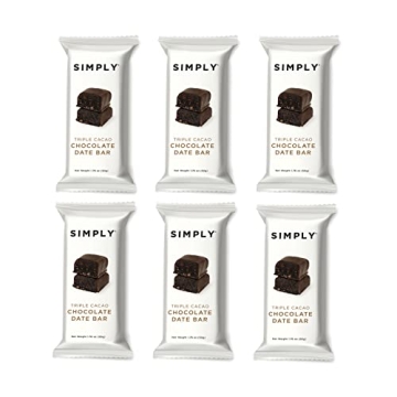 Simply Gum Chocolate Date Bars - Vegan and Guilt Free