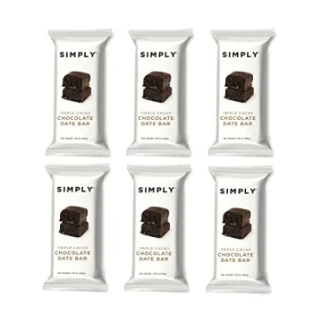 Simply Gum Chocolate Date Bars - Vegan and Guilt Free