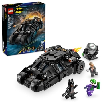 LEGO DC Batman Tumbler vs. Two-Face & The Joker Toy Building Set - Superhero Batmobile Toy from The ...