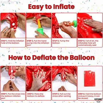 Giant Red Number 9 Balloon - Perfect for Birthday Decorations