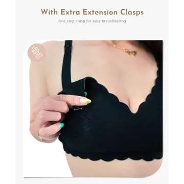 MomWills Nursing Bras for Breastfeeding, Seamless Ultra Comfort Maternity Bra, Natural Shape Pregnan...