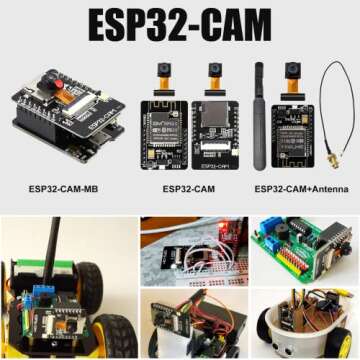 2PCS ESP32-CAM-MB IoT Development Board with Camera Modules