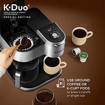 Keurig K-Duo Maker: Brew Single Serve or 12-Cup Carafe