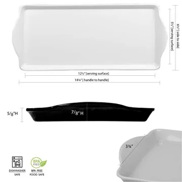 Reston Lloyd Melamine Tidbit Tray, BPA-Free, Multicolor