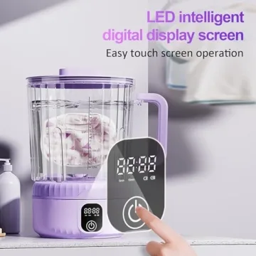 Underwear Washing Machine, Upgrade 2.5L Handle Portable Small Mini Washing Machine for Underwear & S...