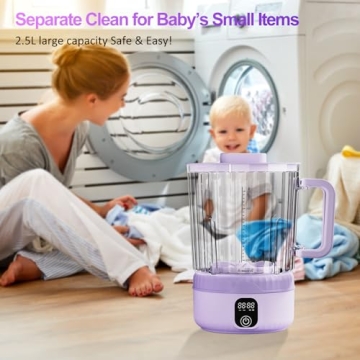 Portable 2.5L Mini Washing Machine for Underwear and More