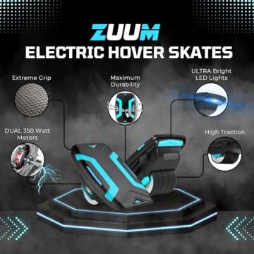 Zuums - Zuum Shoes Self Balancing Electric Skates Seen On Shark Tank - Portable TSA Approved - 350W 7MPH 2Hr Ride - Hoverboard Skates For Kids Adults Hoverboard Shoes Scooter, Cosmic Pink UL 2272 Certified