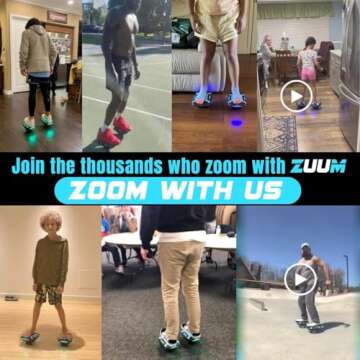 Zuums - Zuum Shoes Self Balancing Electric Skates Seen On Shark Tank - Portable TSA Approved - 350W 7MPH 2Hr Ride - Hoverboard Skates For Kids Adults Hoverboard Shoes Scooter, Cosmic Pink UL 2272 Certified