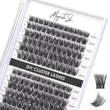 Lash Clusters 144 Pcs Individual Lashes Clusters Eyelash Extensions Fake Lashes DIY Wispy Fluffy Ext...