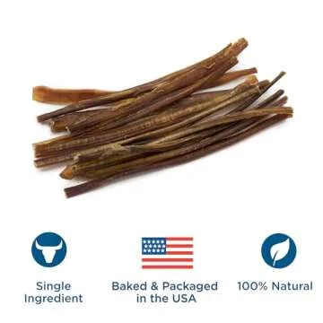 Best Bully Sticks 12 Inch All-Natural Bully Sticks for Dogs - 12” Easily Digestible, 100% Grass-Fed Beef, Grain and Rawhide Free | 12 Pack