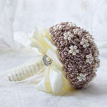 18 Pcs Rhinestone Pearl Embellishments,Rhinestone Flower Embellishments Pearl Brooch Button Flatback Pearl Beads DIY for Jewelry Making,Wedding DIY Supplies,Clothes,Shoes and Sew Craft Project