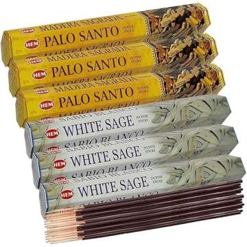 Explore White Sage and Palo Santo Incense Sticks Bundle