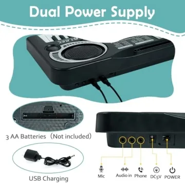 AstraMood 61 Key Piano Keyboard for Kids Beginners