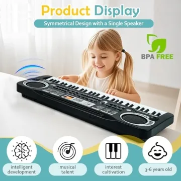 AstraMood 61 Key Piano Keyboard for Kids Beginners