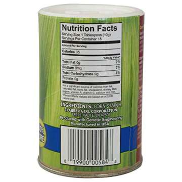 Clabber Girl Gluten-Free Corn Starch, 6.5 Ounce