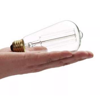 Edison Light Bulbs 25W - Thomas Edison Light Bulb Style - Incandescent Clear Glass Vintage Antique Bulb for Home Light Fixtures - Amber Warm 2700K - (6 Pack /110v)