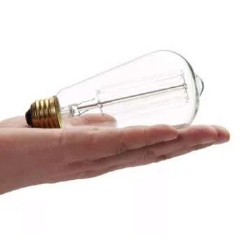 Edison Light Bulbs 25W - Thomas Edison Light Bulb Style - Incandescent Clear Glass Vintage Antique Bulb for Home Light Fixtures - Amber Warm 2700K - (6 Pack /110v)