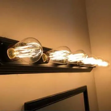 Edison Light Bulbs 25W - Thomas Edison Light Bulb Style - Incandescent Clear Glass Vintage Antique Bulb for Home Light Fixtures - Amber Warm 2700K - (6 Pack /110v)