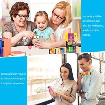 R.Y.TOYS Rotate and Slide Puzzle-Design Patent,Fidget Toys(Restore/Create)-12 Colors,5 Layers-Open Cover for Quick Play,Brain Teaser,Sensory Toys,Stocking Stuffers