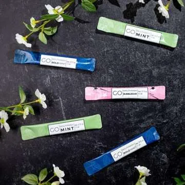 BOLD Mint GO Travel Size Mouthwash Packets BOLD Mint – Individual Mini Mouthwash for Fresh Breath - Smart Packet Design to reduce travel bottle waste -BOLD Mint Flavored Portable Travel Mouthwash Bulk