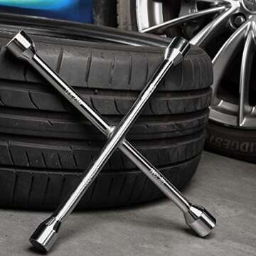 EPAuto 14" Durable Universal Lug Wrench for Convenient Tire Changes
