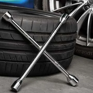 EPAuto 14" Durable Universal Lug Wrench for Convenient Tire Changes