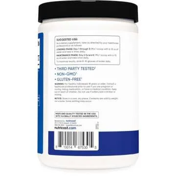 Nutricost Creatine Monohydrate Powder (Blue Raspberry), 500 Grams (1.1 LBS)