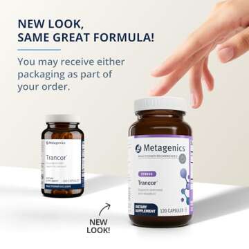 Metagenics Trancor - Calmness Support* - Balance GABA & Glutamate* - with N-Acetylcysteine (NAC), Taurine & Green Tea Extract - Non-GMO & Gluten-Free - 120 Capsules