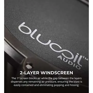 Blucoil Pop Filter for Professional Microphones - High Quality