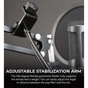 Blucoil Pop Filter for Professional Microphones - High Quality