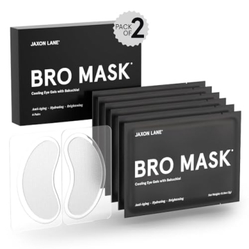 BRO MASK Under Eye Gel Pads: Cooling Eye Patches for Dark Circles and Puffiness | Anti Aging Hydroge...