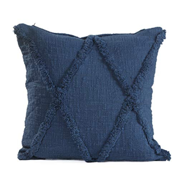 LR Home Royal Blue Throw Pillow 18"x18" - Cozy & Stylish Decor
