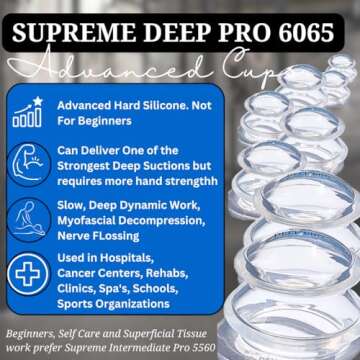 Cupping Warehouse Advanced (Hard) Supreme 8 DEEP PRO 6065 Cupping Therapy Set