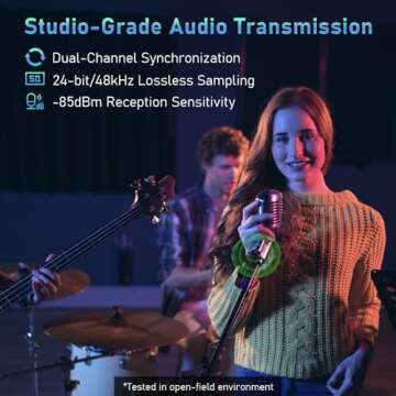 JOYO Wireless Microphone System for Live Sound and Studio