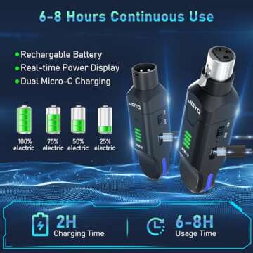 JOYO Wireless Microphone System for Live Sound and Studio