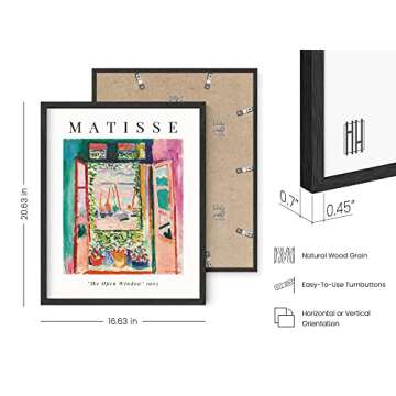 HAUS AND HUES Matisse Prints - Set of 3 Henri Matisse Wall Art, Famous Artist Paintings, Colorful Matisse Poster, Impressionist Modern Art (Unframed 16x20)