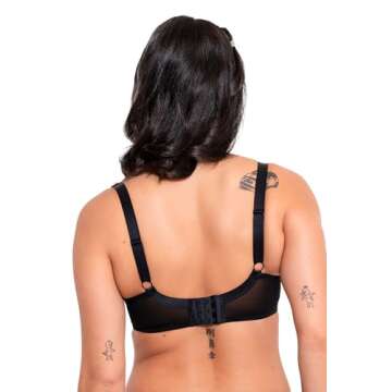Curvy Kate Women's Lifestyle Plunge Bra, Black , 34FF