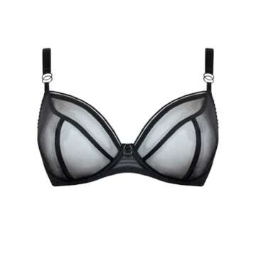 Curvy Kate Women's Lifestyle Plunge Bra, Black , 34FF