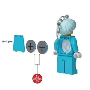 Lego City Large 3 Inch Tall Figure Keychain Light - Surgeon (KE178H)